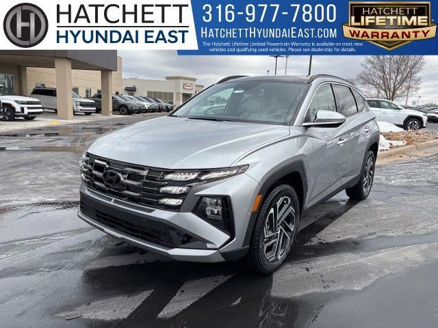 2026 Hyundai TUCSON Limited AWD in Shimmering Silver — front three-quarter view