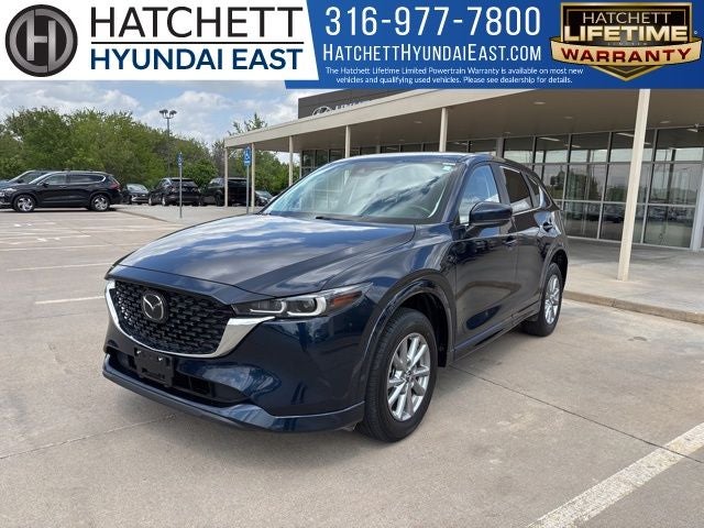 2025 Mazda Mazda CX-5 2.5 S Select Package in Deep Crystal Blue Mica — front three-quarter view
