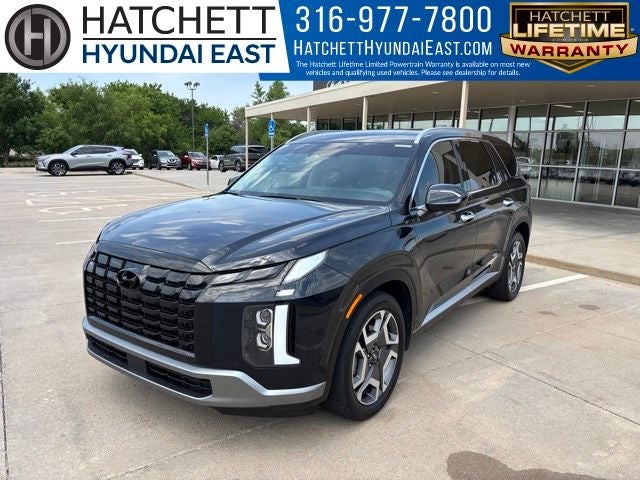 2025 Hyundai PALISADE SEL Premium 7 Passenger in Moonlight Cloud — front three-quarter view