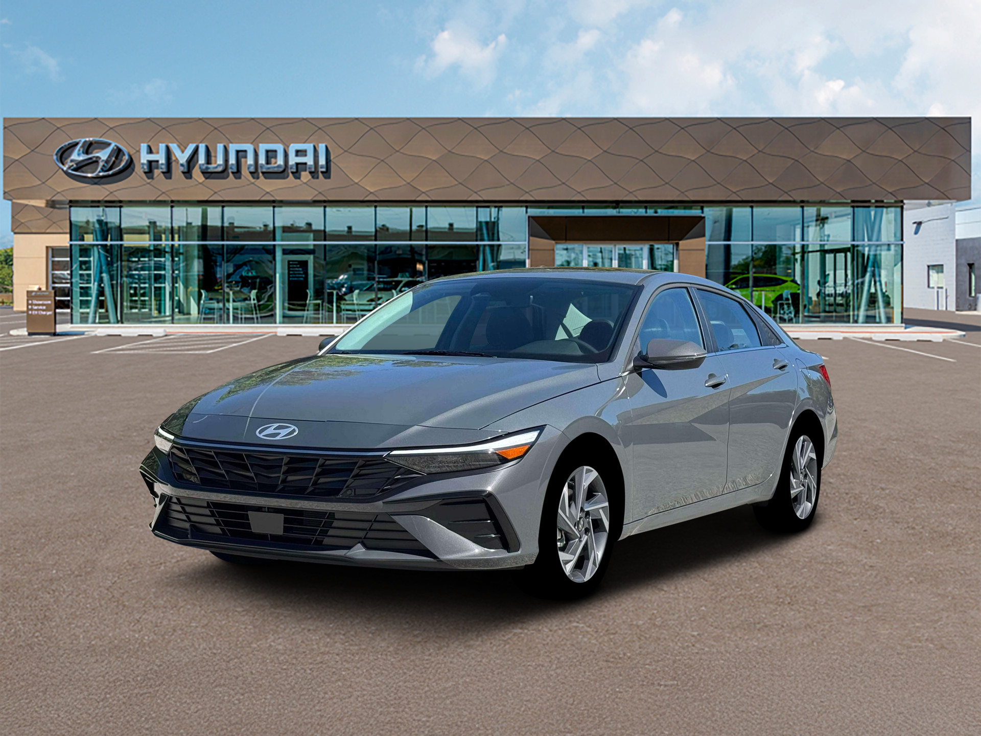 2026 Hyundai ELANTRA Limited in Ecotronic Gray — front three-quarter view
