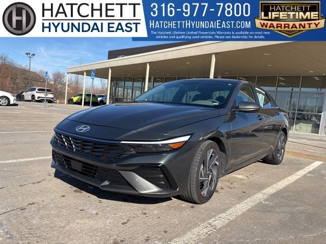 2025 Hyundai ELANTRA SEL Convenience in Amazon Gray — front three-quarter view