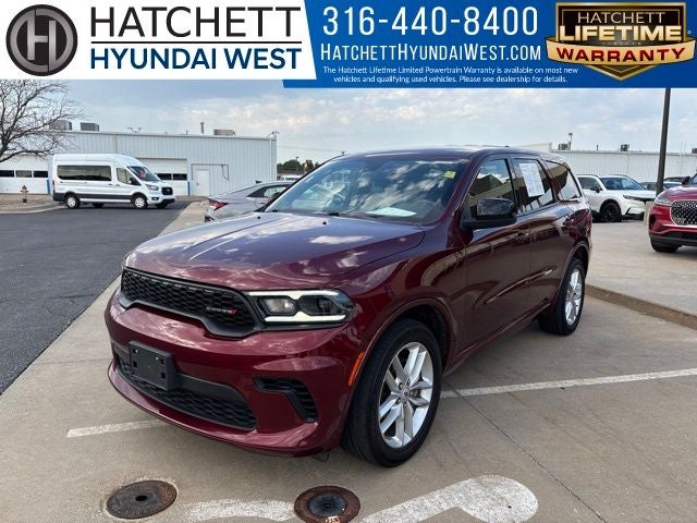 2025 Dodge Durango GT in Octane Red Pearlcoat — front three-quarter view