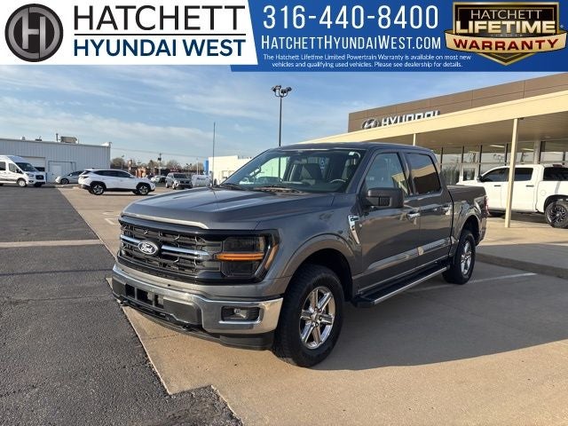 2025 Ford F-150 XLT in Carbonized Gray Metallic — front three-quarter view