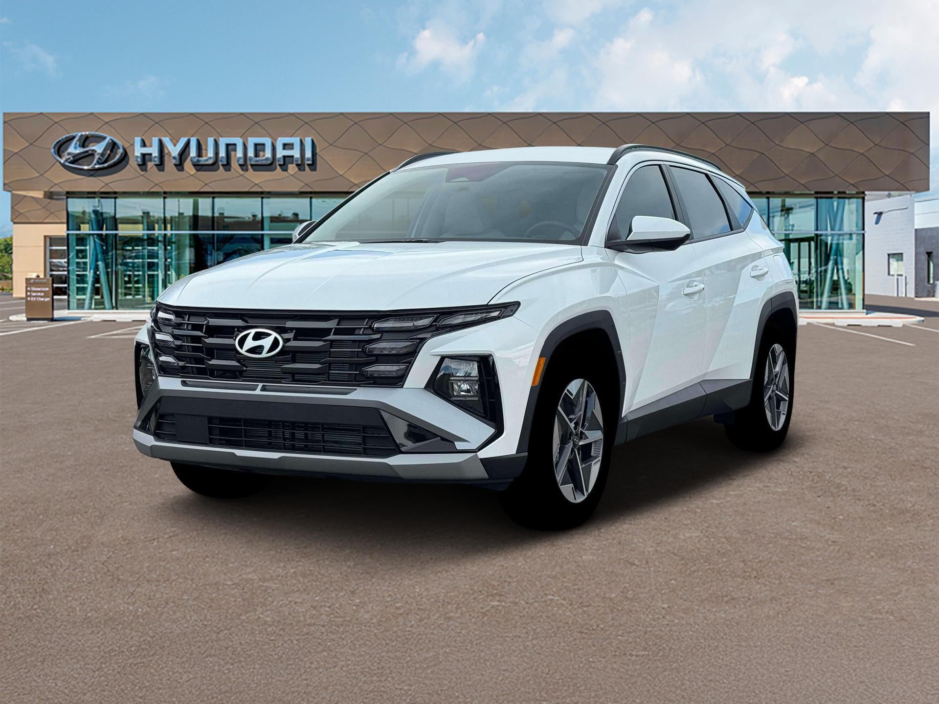 2026 Hyundai TUCSON SEL FWD in White Pearl — front three-quarter view