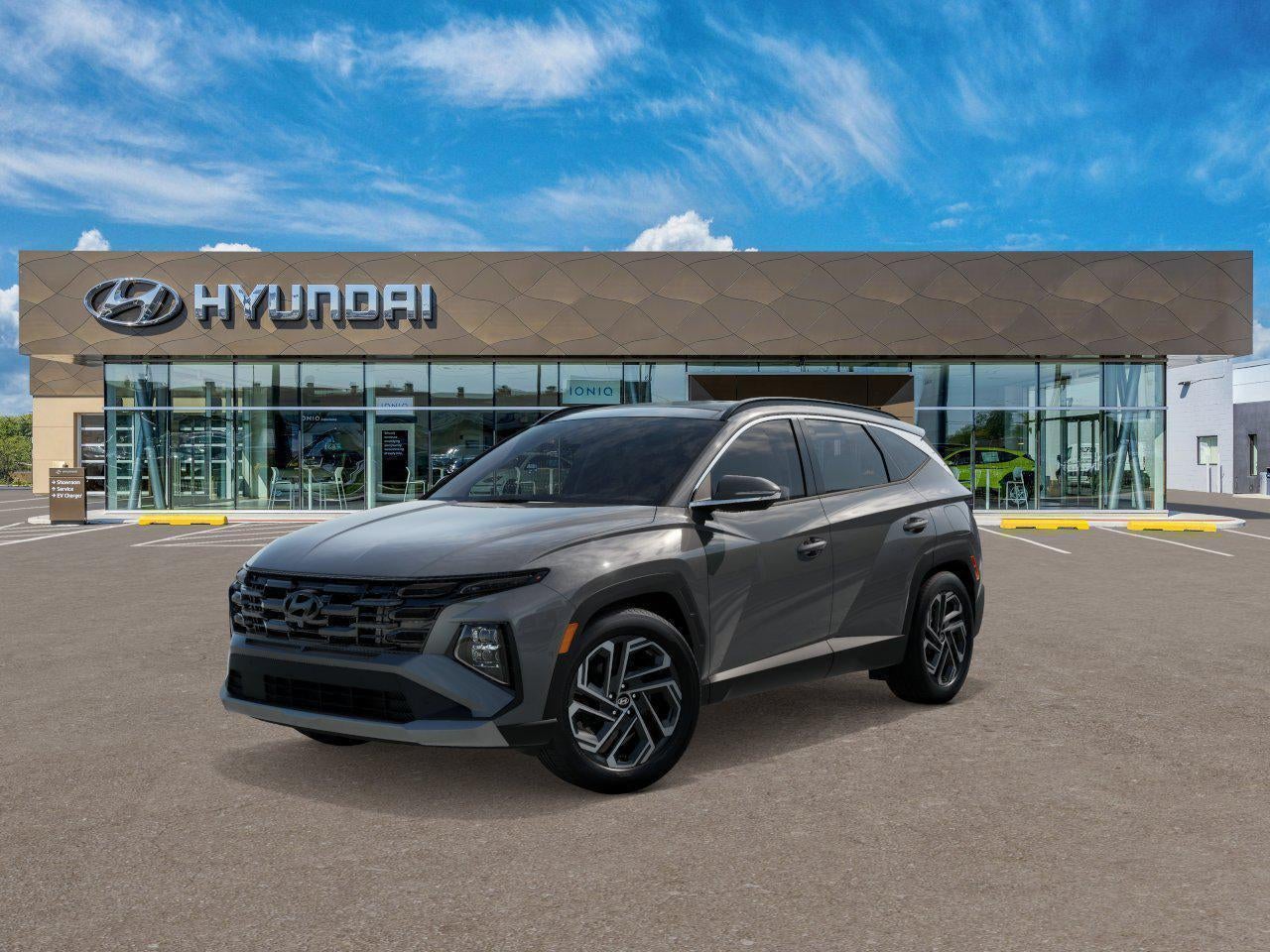2026 Hyundai TUCSON Limited AWD in Hampton Gray — front three-quarter view