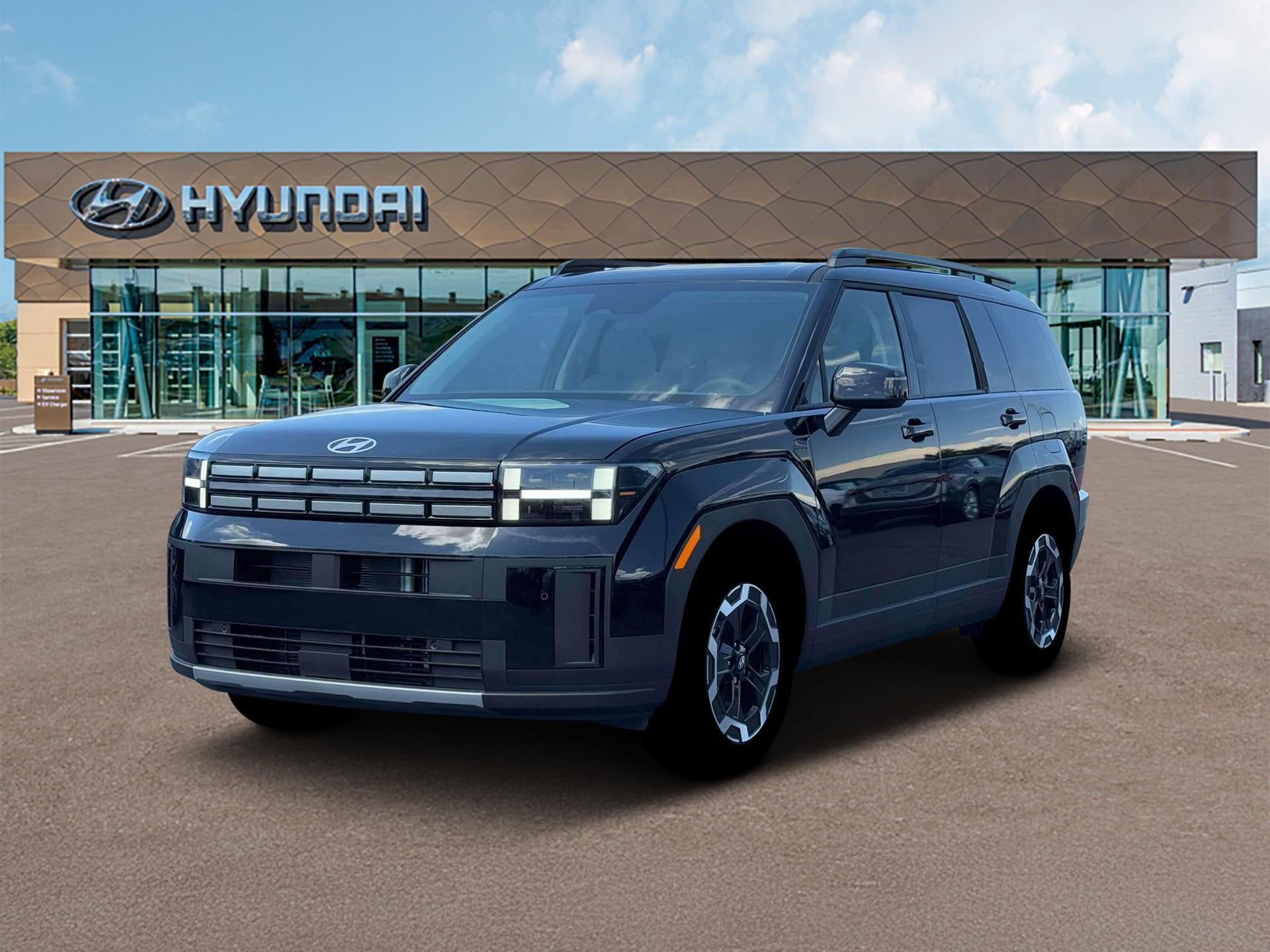 2026 Hyundai SANTA FE SEL AWD in Phantom Black — front three-quarter view